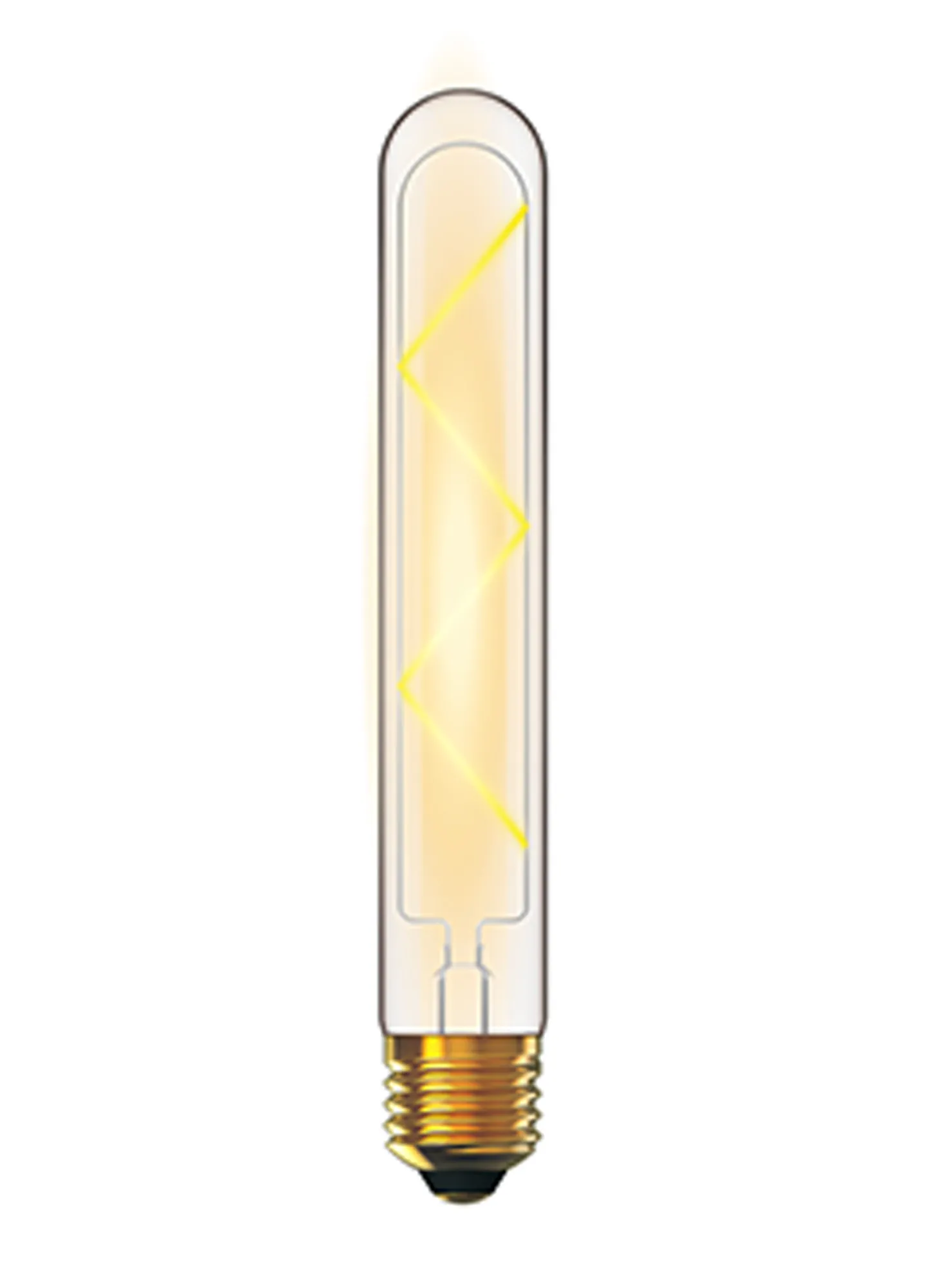 703397042  Classic Deco Tubular Z 185mm 4W E27 Dimmable 4000K 300lm